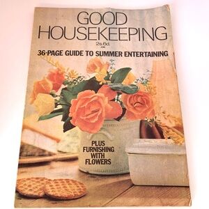 Vtg Good Housekeeping Magazine June 1966 36 Page Guide to Summer Entertaining